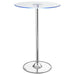 Thea - Round Glass Top LED Bistro Bar Table - Chrome – Bar Tables by CoasterEssence at Furniture Wholesale Plus , Nashville furniture store