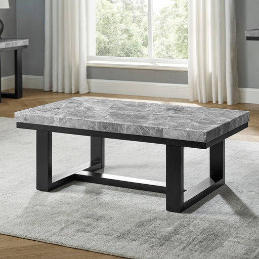 Lucca - Marble Top Coffee Table - Gray – Coffee Tables by Steve Silver Furniture at Furniture Wholesale Plus , Nashville furniture store