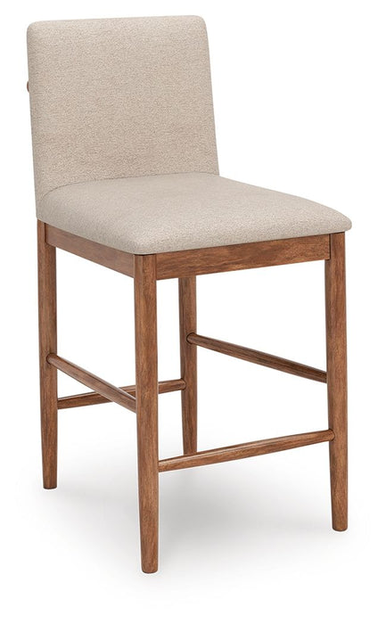 Isanti - Upholstered Barstool (Set of 2) - Light Brown – Stool Sets by Millennium® by Ashley at Furniture Wholesale Plus , Nashville furniture store