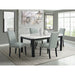 Francesca - 5 Piece Rectangular Dining Set (Table & Four Chairs) - Gray – 5 Piece Dining Room Sets by Elements International at Furniture Wholesale Plus , Nashville furniture store