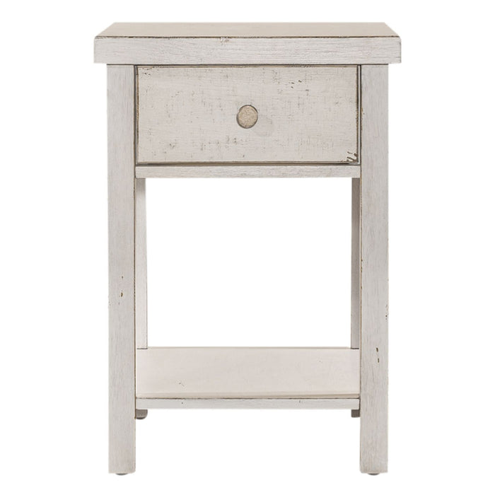 Modern Farmhouse - Drawer Chair Side Table – Chair Side Tables by Liberty Furniture at Furniture Wholesale Plus , Nashville furniture store