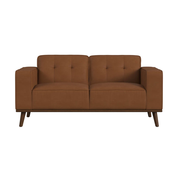 Destiny - Loveseat With Wood Front – Stationary Loveseats by Elements International at Furniture Wholesale Plus , Nashville furniture store