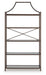 Bernonly - Bookcase - Antique Bronze Finish – Etageres by Signature Design by Ashley® at Furniture Wholesale Plus , Nashville furniture store