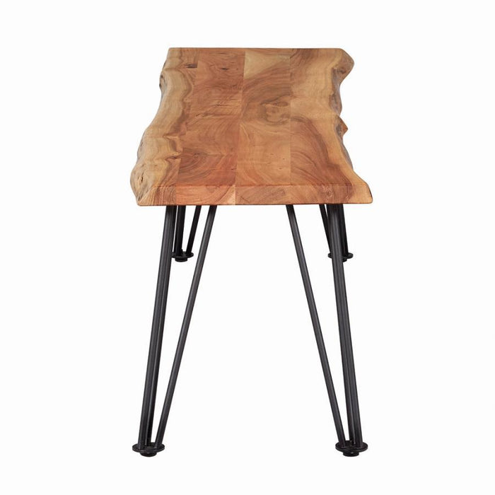 Sherman - Wood Dining Bench - Natural Acacia – Dining Benches by CoasterEssence at Furniture Wholesale Plus , Nashville furniture store