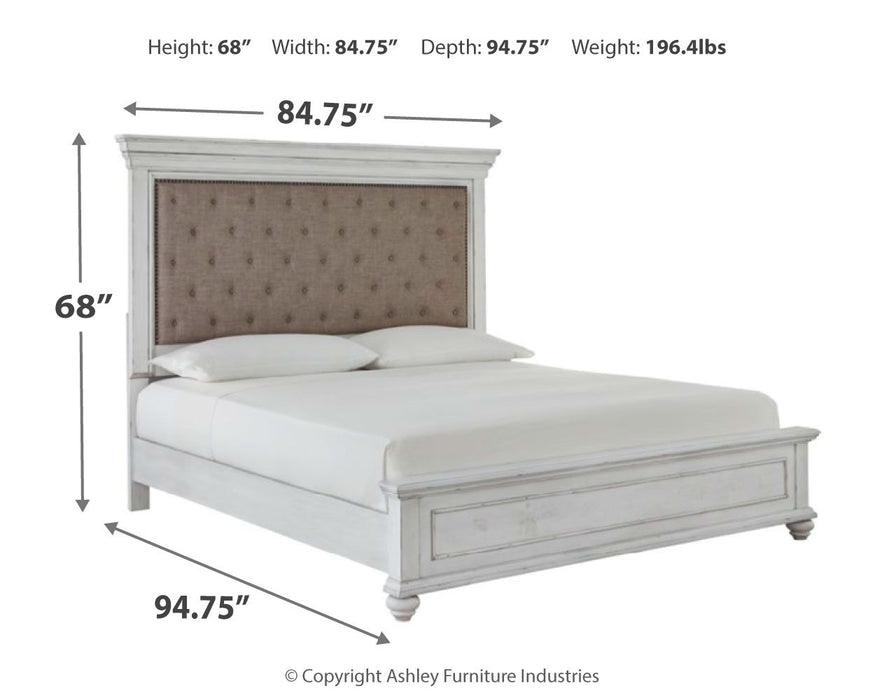 Kanwyn - Upholstered Panel Bed – Upholstered Beds by Benchcraft® at Furniture Wholesale Plus , Nashville furniture store
