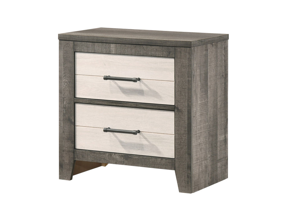 Rhett - Nightstand - Chalk / Gray – Accent Nightstands by Crown Mark at Furniture Wholesale Plus , Nashville furniture store