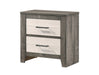 Rhett - Nightstand - Chalk / Gray – Accent Nightstands by Crown Mark at Furniture Wholesale Plus , Nashville furniture store