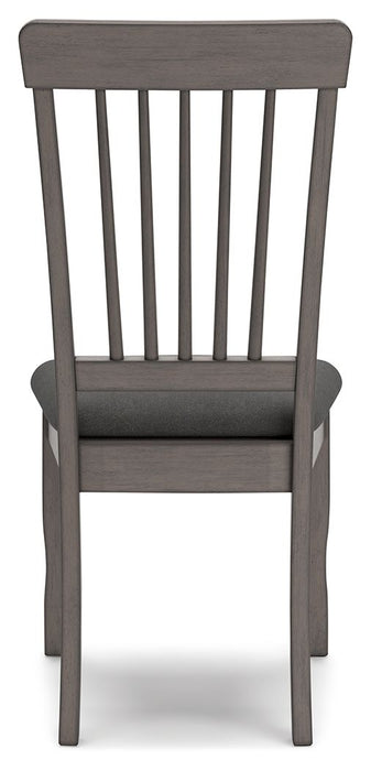 Shullden - Dining Room Side Chair (Set of 2) - Gray – Chair Sets by Signature Design by Ashley® at Furniture Wholesale Plus , Nashville furniture store