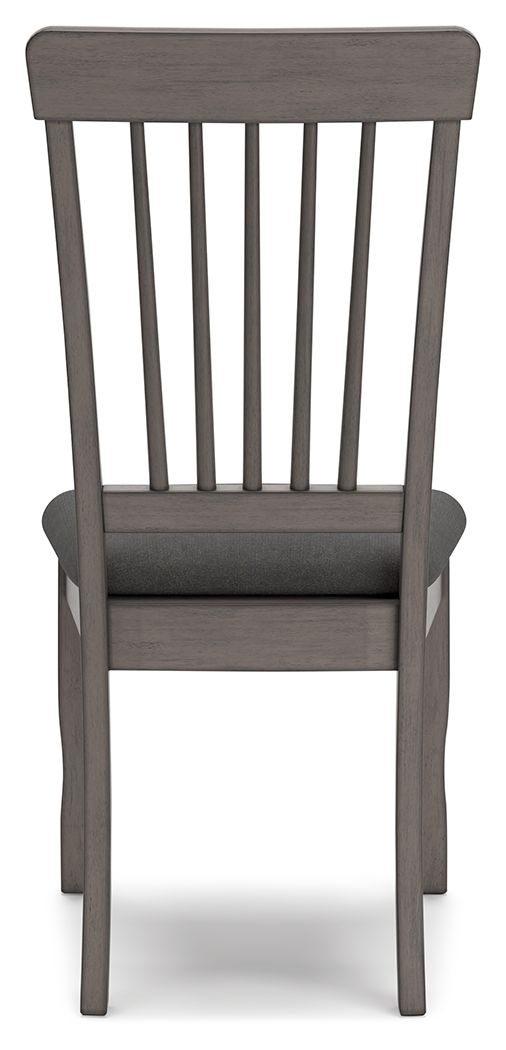 Shullden - Dining Room Side Chair (Set of 2) - Gray – Chair Sets by Signature Design by Ashley® at Furniture Wholesale Plus , Nashville furniture store
