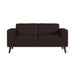 Destiny - Loveseat With Wood Front – Stationary Loveseats by Elements International at Furniture Wholesale Plus , Nashville furniture store