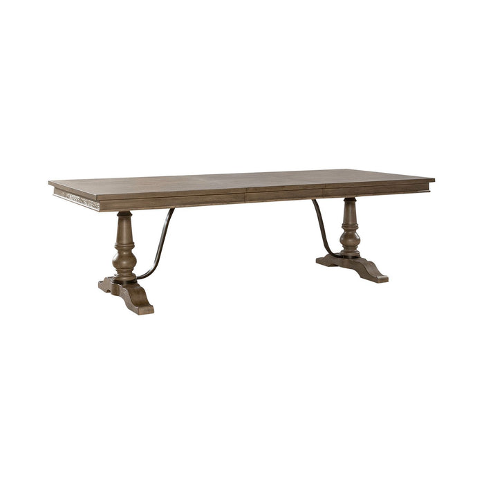 Americana Farmhouse - Dining Room Trestle Table Set – 5 Piece Dining Room Sets by Liberty Furniture at Furniture Wholesale Plus , Nashville furniture store