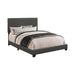 Boyd Twin Upholstered Bed with Nailhead Trim Charcoal - Premium Bed from Coaster Z2 Standard - Just $170! Shop now at Furniture Wholesale Plus  We are the best furniture store in Nashville, Hendersonville, Goodlettsville, Madison, Antioch, Mount Juliet, Lebanon, Gallatin, Springfield, Murfreesboro, Franklin, Brentwood