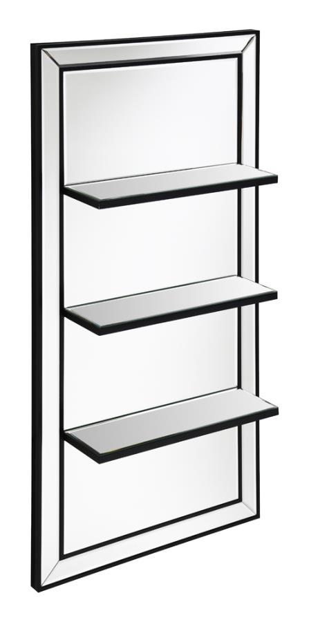 Oriel - Rectangular 3-Shelf Wall Mirror - Silver - Premium Wall Mirrors from CoasterEssence - Just $339! Shop now at Furniture Wholesale Plus  We are the best furniture store in Nashville, Hendersonville, Goodlettsville, Madison, Antioch, Mount Juliet, Lebanon, Gallatin, Springfield, Murfreesboro, Franklin, Brentwood