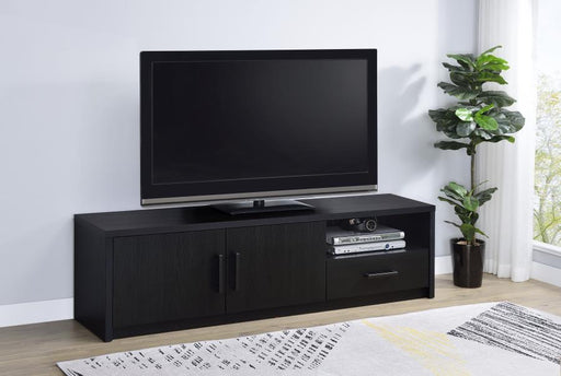 Murray - 70" 2-Door TV Stand Media Console - Black - Premium TV Stands from Coaster Fine Furniture - Just $319! Shop now at Furniture Wholesale Plus  We are the best furniture store in Nashville, Hendersonville, Goodlettsville, Madison, Antioch, Mount Juliet, Lebanon, Gallatin, Springfield, Murfreesboro, Franklin, Brentwood