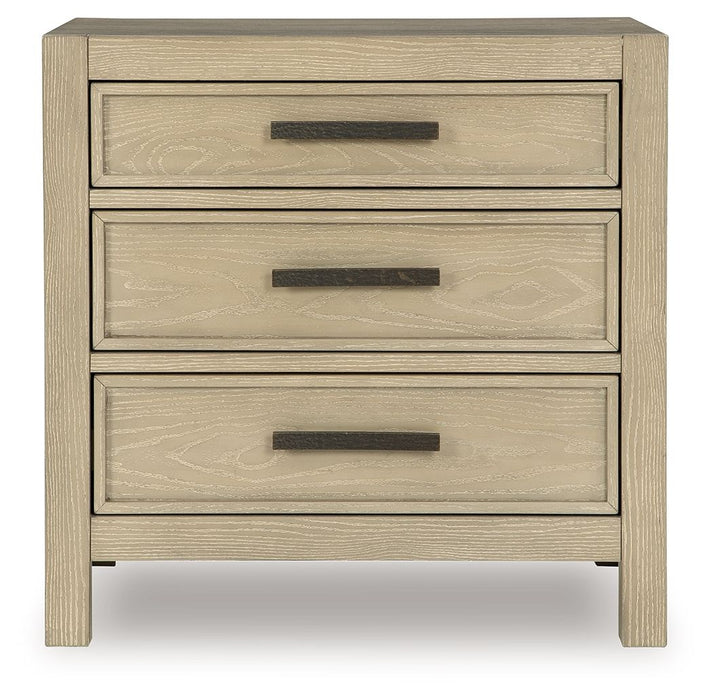 Calmoro - Three Drawer Night Stand - Gray – Accent Nightstands by Ashley® at Furniture Wholesale Plus , Nashville furniture store