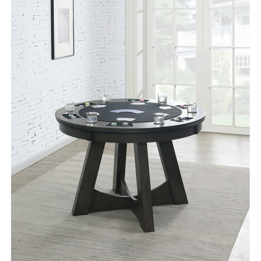 Prince - Round Game Table - Gray – Gaming Tables by Elements International at Furniture Wholesale Plus , Nashville furniture store