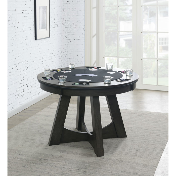 Prince - Round Game Table - Gray – Gaming Tables by Elements International at Furniture Wholesale Plus , Nashville furniture store