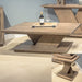 Aspen Sky - 3 Piece Table Set - Weathered Saddle Brown – Table Sets by Liberty Furniture at Furniture Wholesale Plus , Nashville furniture store