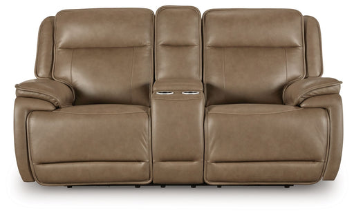 Glencroft - Power Reclining Loveseat With Console / Adjustable Headrest - Sahara – Reclining Loveseats by Signature Design by Ashley® at Furniture Wholesale Plus , Nashville furniture store