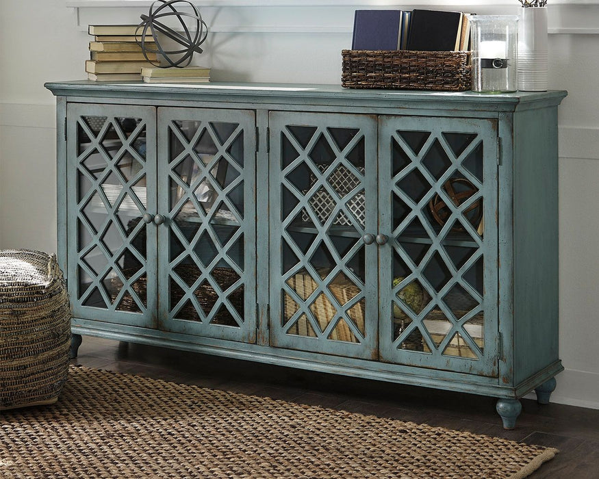 Mirimyn - Accent Cabinet - Vintage Finish - Antique Teal – Accent Cabinets by Signature Design by Ashley® at Furniture Wholesale Plus , Nashville furniture store
