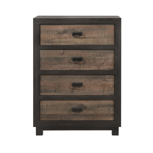 Harlington - 4-Drawer Chest - Dark Chocolate – Accent Chests by Elements International at Furniture Wholesale Plus , Nashville furniture store