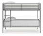 Lanceburg - 3 Pc. - Twin Over Twin Bunk Bed And 2 Mattresses - Gray – 3 Piece Bedroom Sets by Signature Design by Ashley® at Furniture Wholesale Plus , Nashville furniture store