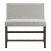Seneca - Counter Bench With Upholstered Back And Fabric - Brown – Counter Benches by Elements International at Furniture Wholesale Plus , Nashville furniture store
