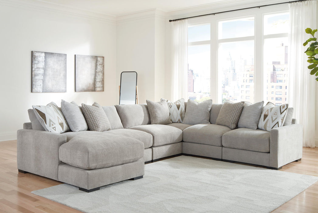 Aslan Court - Sectional – Stationary Sectionals by Benchcraft® at Furniture Wholesale Plus , Nashville furniture store