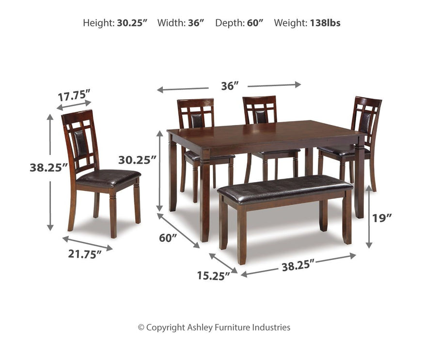 Bennox - Dining Room Table Set (Set of 6) - Brown – 6 Piece Dining Room Sets by Signature Design by Ashley® at Furniture Wholesale Plus , Nashville furniture store