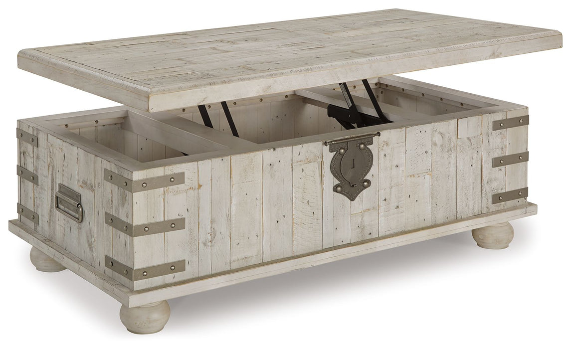 Carynhurst - Lift Top Cocktail Table - White Wash Gray – Cocktail Tables by Signature Design by Ashley® at Furniture Wholesale Plus , Nashville furniture store