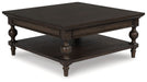 Veramond - Square Cocktail Table - Dark Brown – Cocktail Tables by Signature Design by Ashley® at Furniture Wholesale Plus , Nashville furniture store