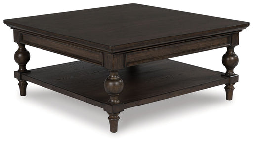 Veramond - Square Cocktail Table - Dark Brown – Cocktail Tables by Signature Design by Ashley® at Furniture Wholesale Plus , Nashville furniture store