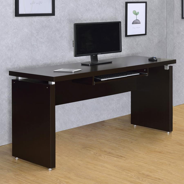 Skylar - Computer Desk With Keyboard Drawer - Cappuccino – Computer Desks by CoasterEveryday at Furniture Wholesale Plus , Nashville furniture store