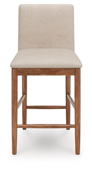 Isanti - Upholstered Barstool (Set of 2) - Light Brown – Stool Sets by Millennium® by Ashley at Furniture Wholesale Plus , Nashville furniture store