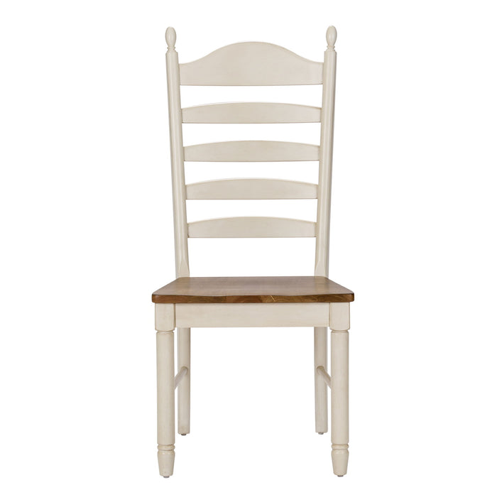 Springfield - Ladder Back Side Chair - Honey & Cream – Side Chairs by Liberty Furniture at Furniture Wholesale Plus , Nashville furniture store