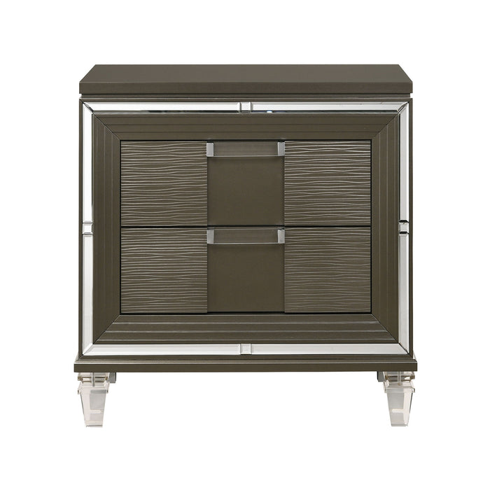 Twenty Nine - 2-Drawer Nightstand With USB - Dark Brown – Nightstands w/ Charging Stations by Elements International at Furniture Wholesale Plus , Nashville furniture store