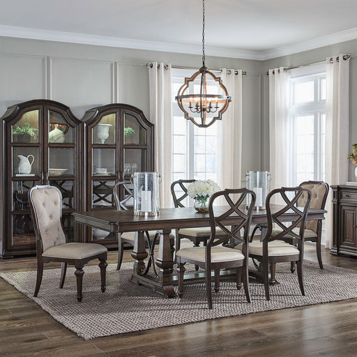 Providence Park - Trestle Table Set – 5 Piece Dining Room Sets by Liberty Furniture at Furniture Wholesale Plus , Nashville furniture store