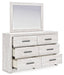 Cayboni - Dresser And Mirror - Whitewash – Dresser & Mirror by Signature Design by Ashley® at Furniture Wholesale Plus , Nashville furniture store