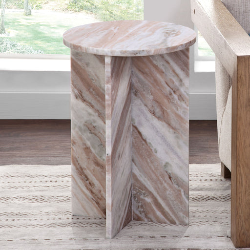 Niki - Banswara Marble End Table – End Tables by Steve Silver Furniture at Furniture Wholesale Plus , Nashville furniture store