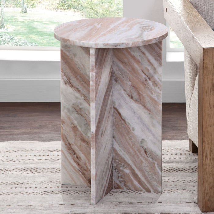Niki - Banswara Marble End Table – End Tables by Steve Silver Furniture at Furniture Wholesale Plus , Nashville furniture store