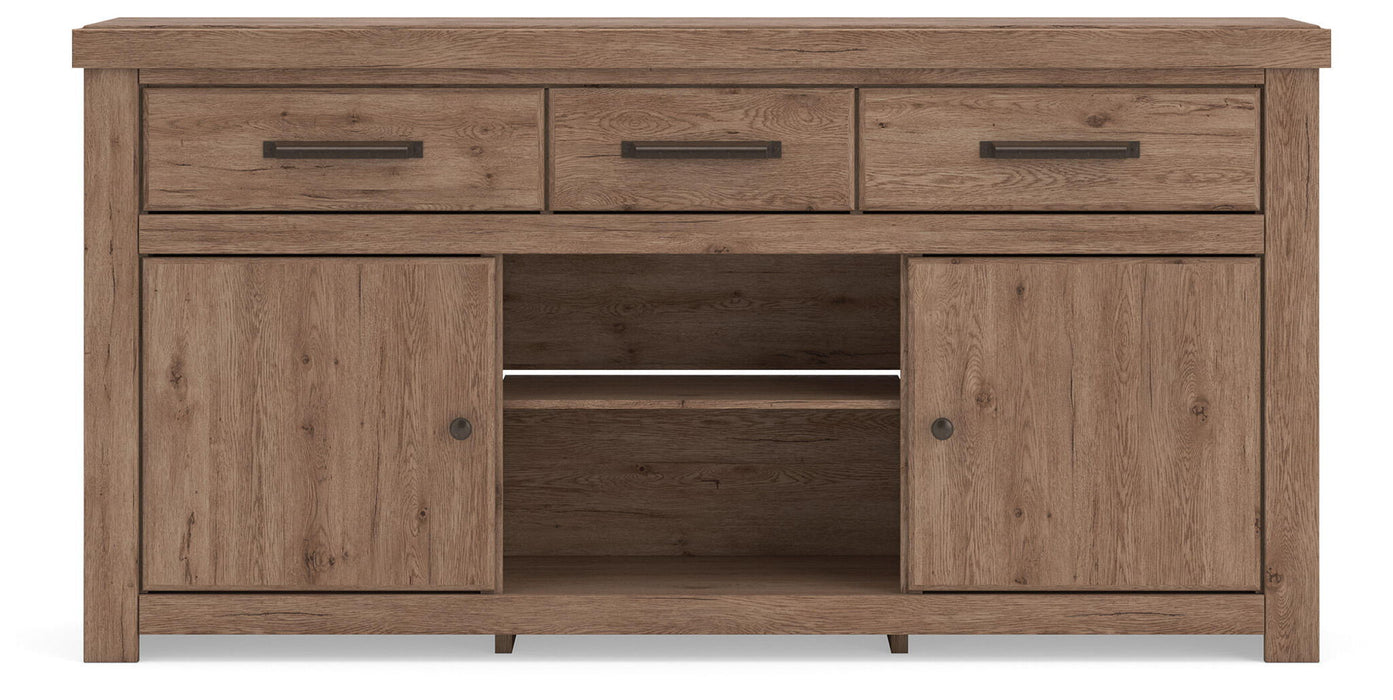 Garistyn - LG TV Stand With Fireplace Option – TV Stands by Signature Design by Ashley® at Furniture Wholesale Plus , Nashville furniture store