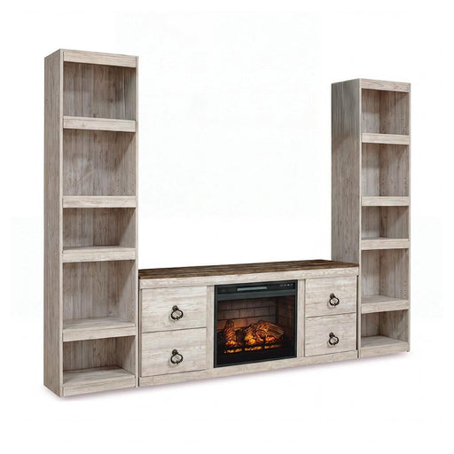 Willowton - Entertainment Center With Fireplace Option – Entertainment Centers by Signature Design by Ashley® at Furniture Wholesale Plus , Nashville furniture store