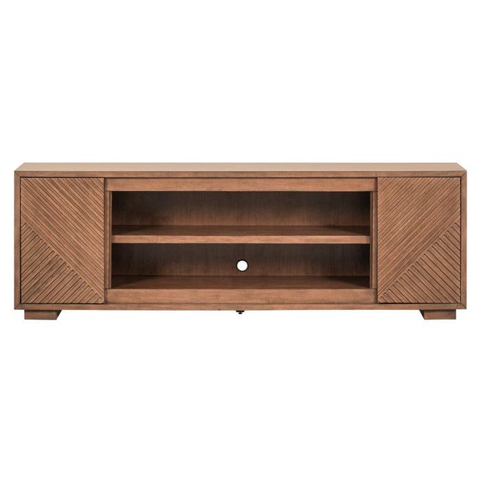 Fireplace TV Consoles - 84'' Fireplace TV Console Multiplees - Light Brown – Fireplace TV Stands by Liberty Furniture at Furniture Wholesale Plus , Nashville furniture store