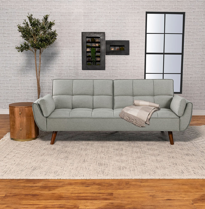 Caufield Upholstered Buscuit Tufted Covertible Sofa Bed Grey - Premium Sleeper from Coaster Z2 Standard - Just $538! Shop now at Furniture Wholesale Plus  We are the best furniture store in Nashville, Hendersonville, Goodlettsville, Madison, Antioch, Mount Juliet, Lebanon, Gallatin, Springfield, Murfreesboro, Franklin, Brentwood