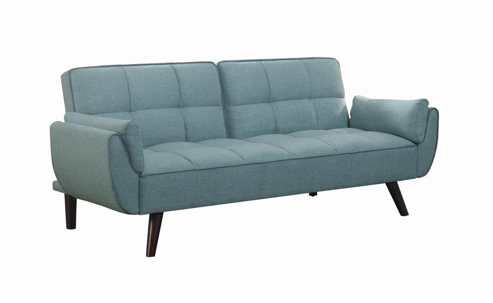 Caufield Biscuit-tufted Sofa Bed Turquoise Blue - Premium Sleeper from Coaster Z2 Standard - Just $538! Shop now at Furniture Wholesale Plus  We are the best furniture store in Nashville, Hendersonville, Goodlettsville, Madison, Antioch, Mount Juliet, Lebanon, Gallatin, Springfield, Murfreesboro, Franklin, Brentwood