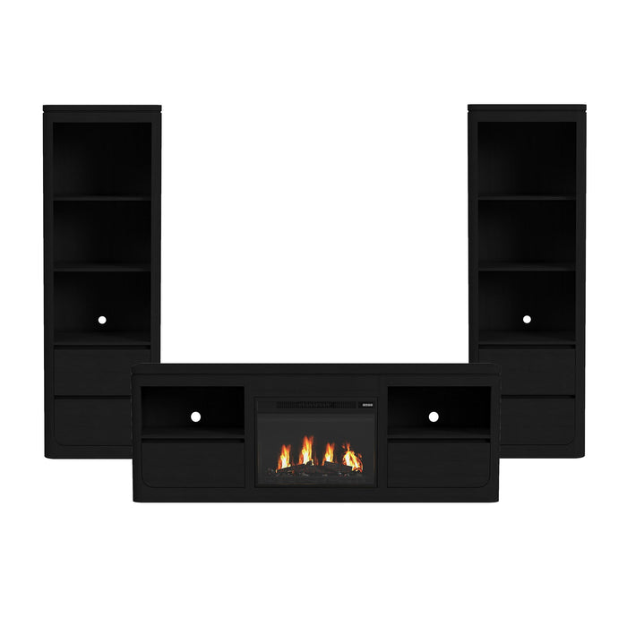 Rosalie - 4 Piece Entertainment Unit With 71" TV Console – Entertainment Centers by Elements International at Furniture Wholesale Plus , Nashville furniture store