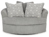 Casselbury - Oversized Swivel Accent Chair - Cement – Swivel Chairs by Signature Design by Ashley® at Furniture Wholesale Plus , Nashville furniture store
