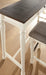Joanna - 4 Piece Bar Set - White – 4 Piece Dining Room Sets by Steve Silver Furniture at Furniture Wholesale Plus , Nashville furniture store