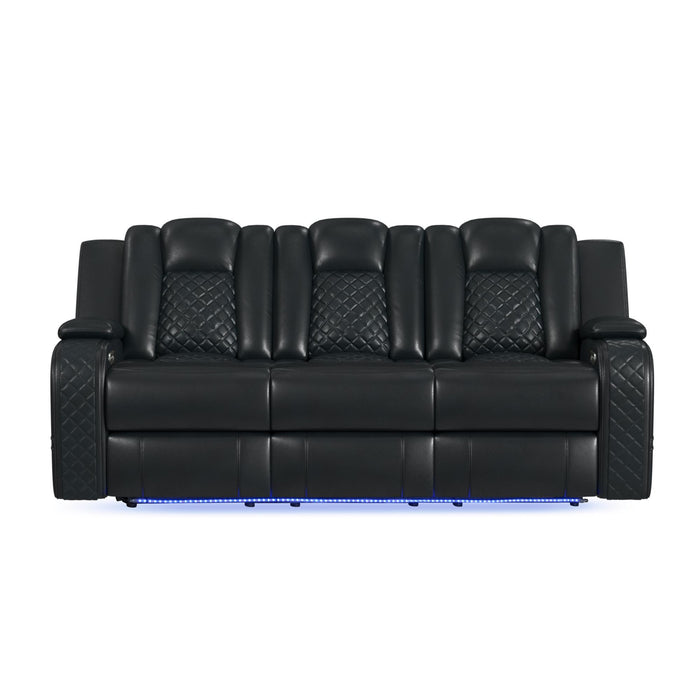 Carlo - Power Motion Sofa With Power Headrest, Dropdown Table, Power Strip, LED And Reading Light – Reclining Sofas by Elements International at Furniture Wholesale Plus , Nashville furniture store