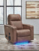Lorrenton - Glider Power Recliner With Audio System - Caramel – Glider Chairs by Signature Design by Ashley® at Furniture Wholesale Plus , Nashville furniture store